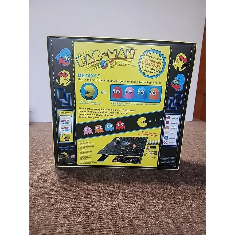 PAC-MAN‎  The Board Game Played Once W/ Authentic Sounds Needs New Batteries
